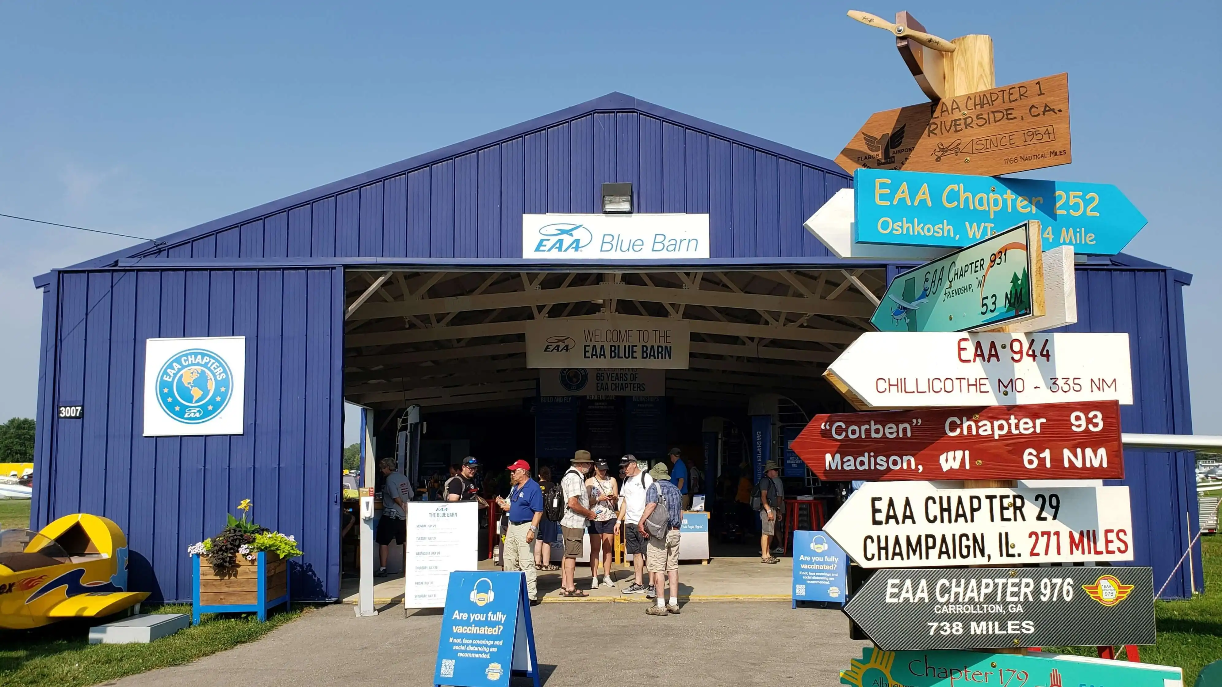 EAA Blue Barn during airventure 2021