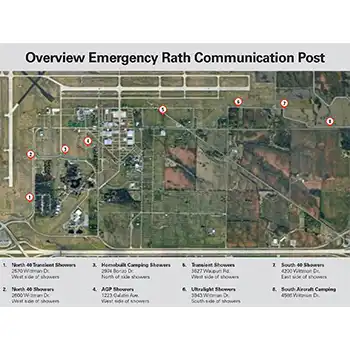 EAA Emergency Post Map