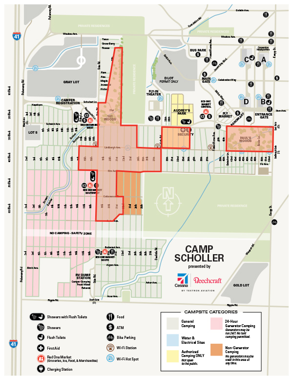 EAA Chapter Camping Map