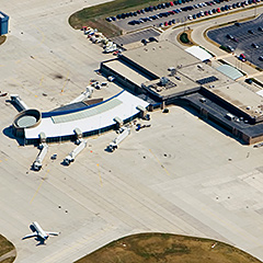 Aerial of airport