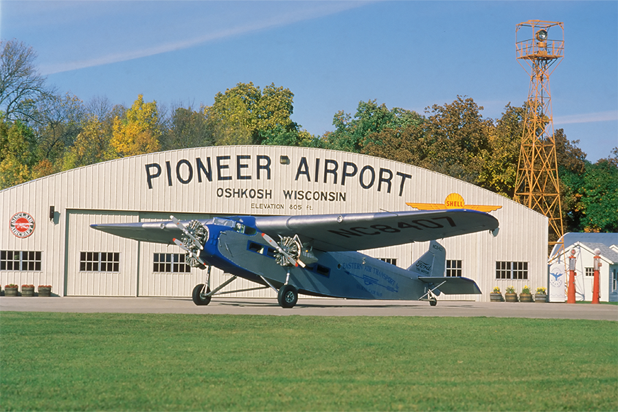 EAA Ford Tri Motor Airplane at Pioneer Airport Oshkosh WI