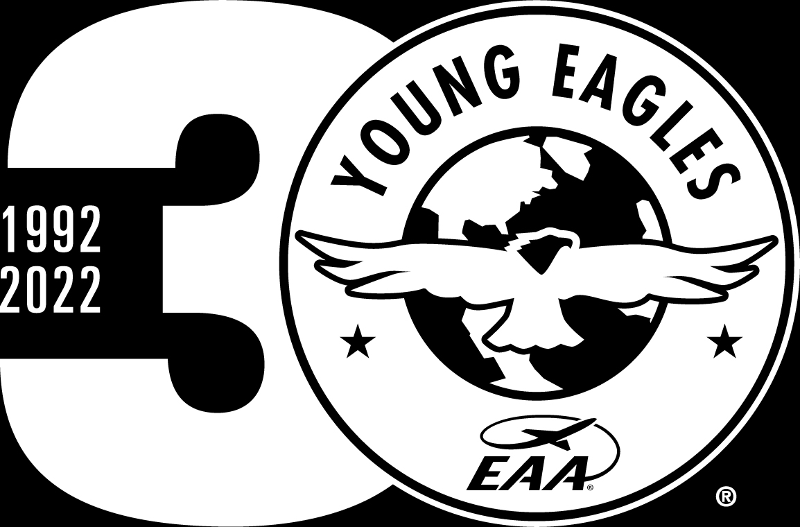 Young Eagles 30th Anniversary logo white