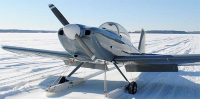 RV-8 On Skis Helps Research in Antarctica