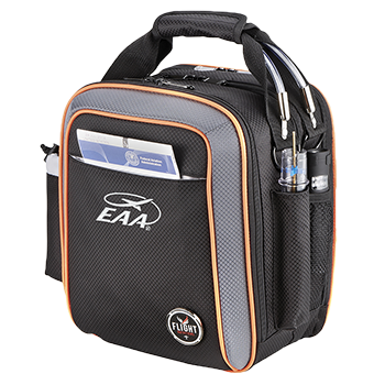 flight outfitters pilot briefcase with eaa logo