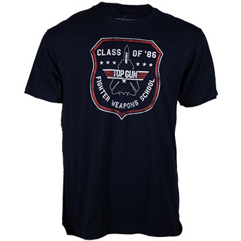 dark blue class of 86 top gun maverick t-shirt