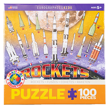 100 piece puzzle of rockets