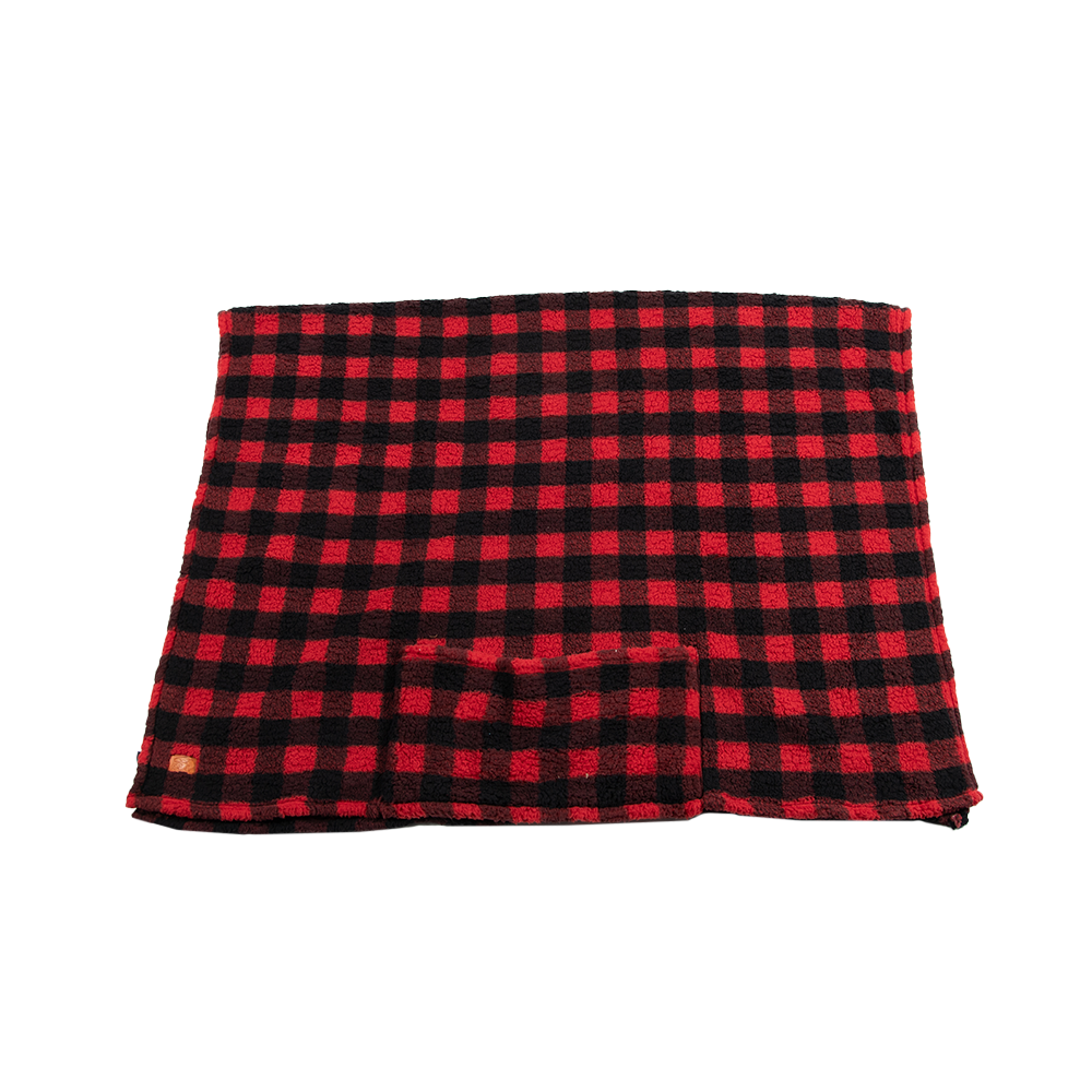 EAA Red and Black Buffalo Plaid Blanket