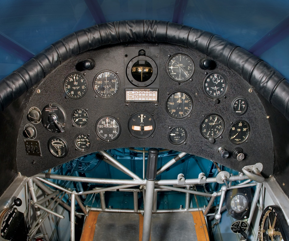 Pitcairn PCA-2 Cockpit