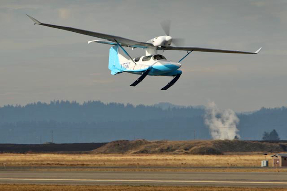 Rutan’s SkiGull - First Flight
