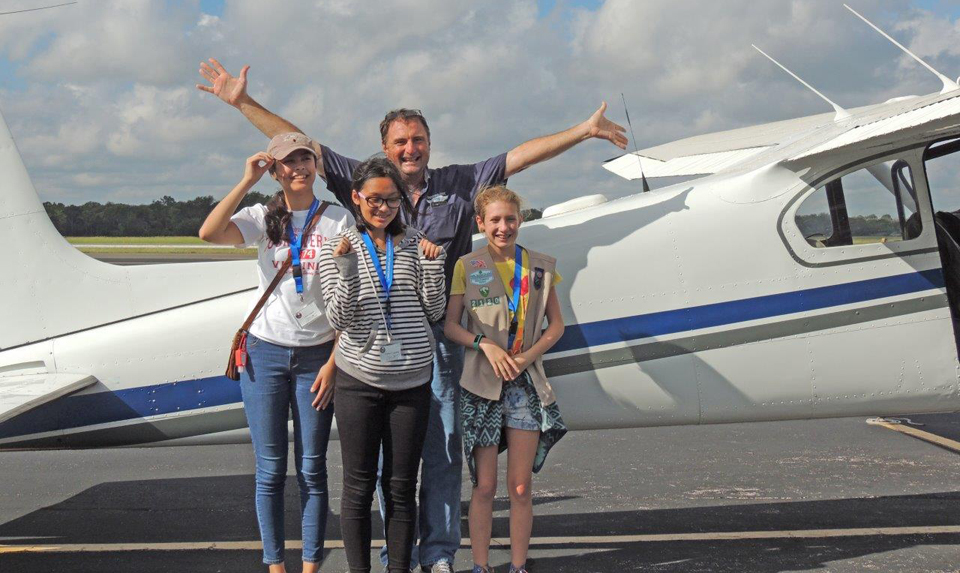 Chapter Flies Young Eagles at Girls for Aviation Day