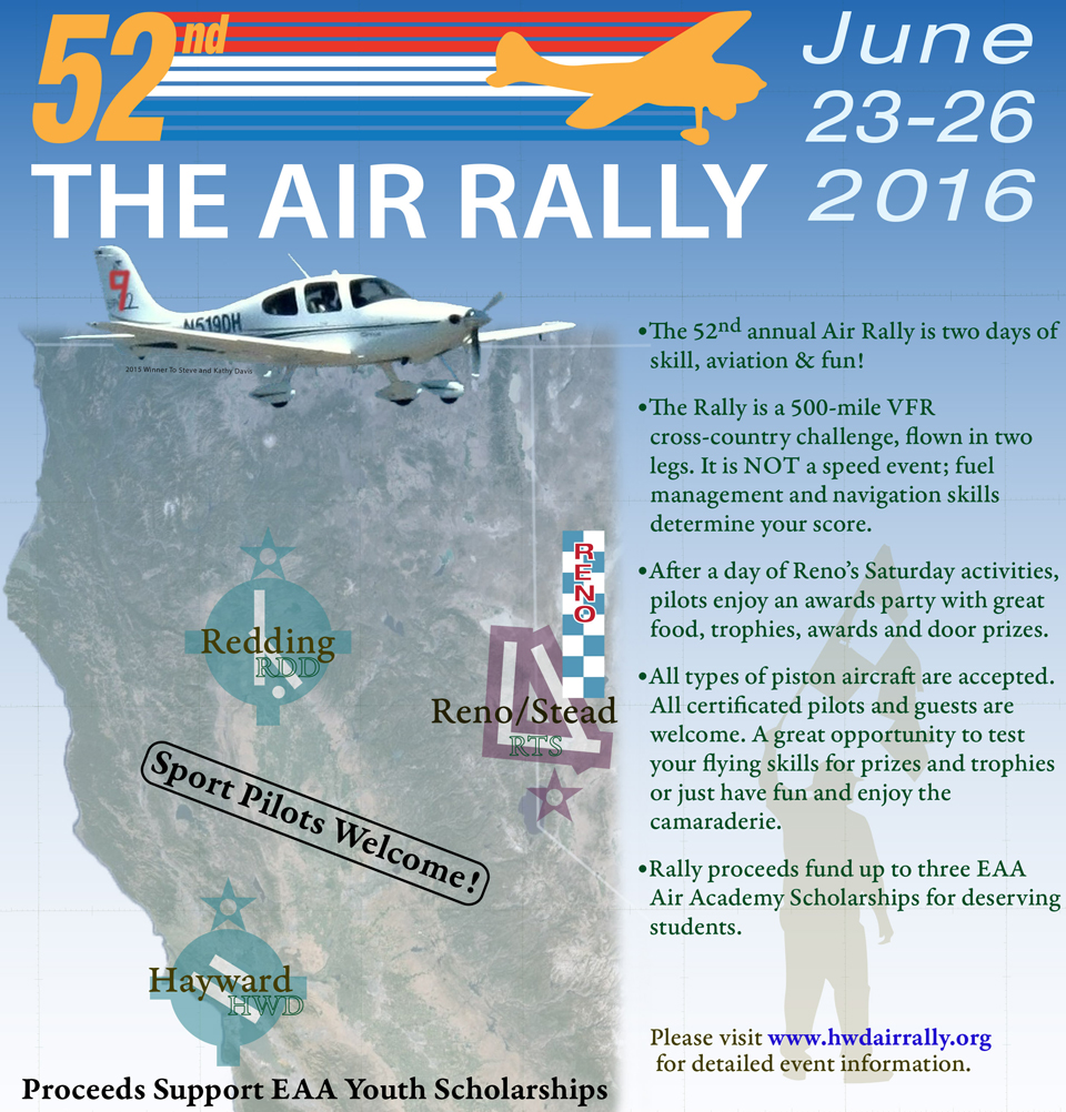 Hayward Air Rally Announces Event & Scholarships