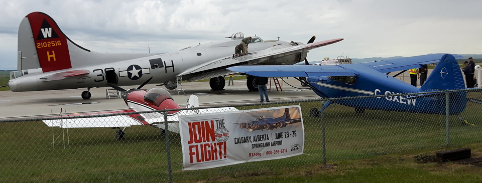 Chapter 1410 Hosts Blowout B-17 Tour in Calgary