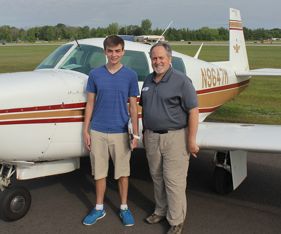 New Pilot Flies Young Eagles One Year After His First Ride