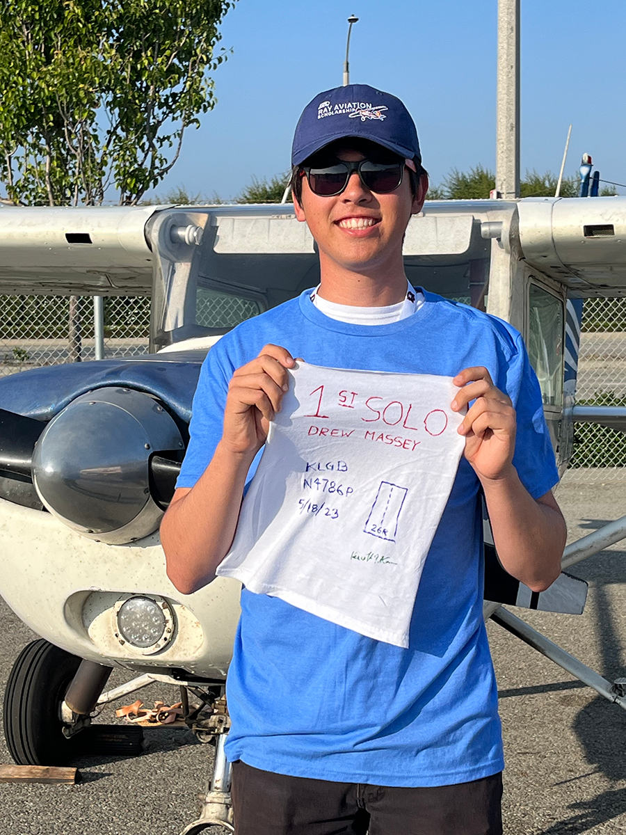 Drew Massey | EAA Chapter 7 | First Solo | May 19, 2023