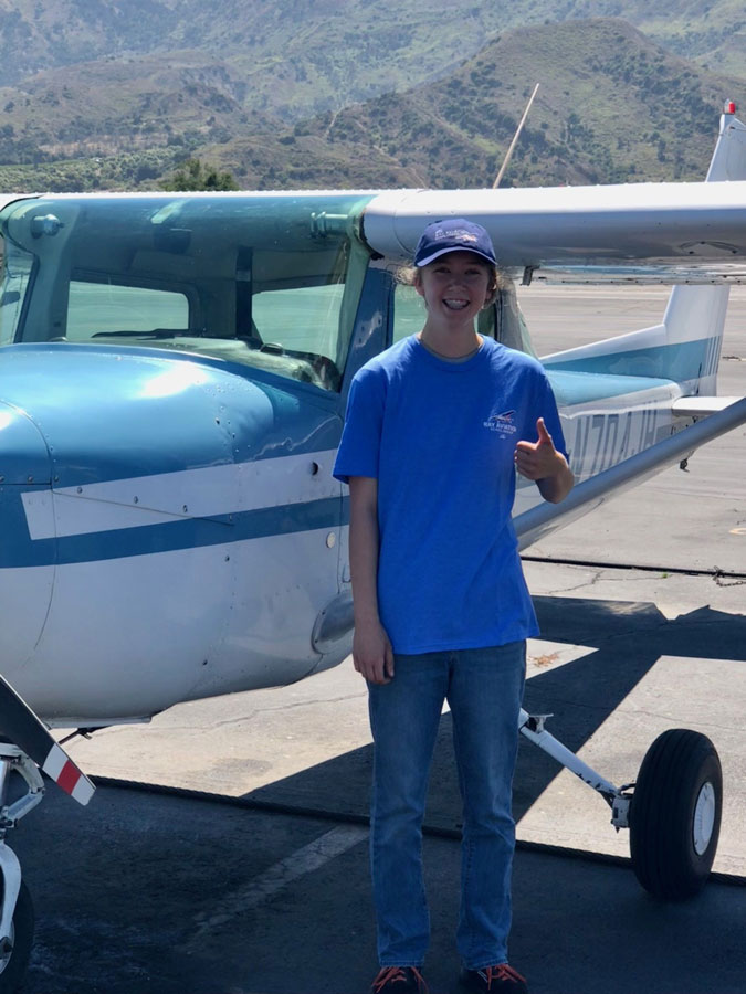 Elicia Koehnlein | EAA Chapter 40 | First Solo | August 27, 2023