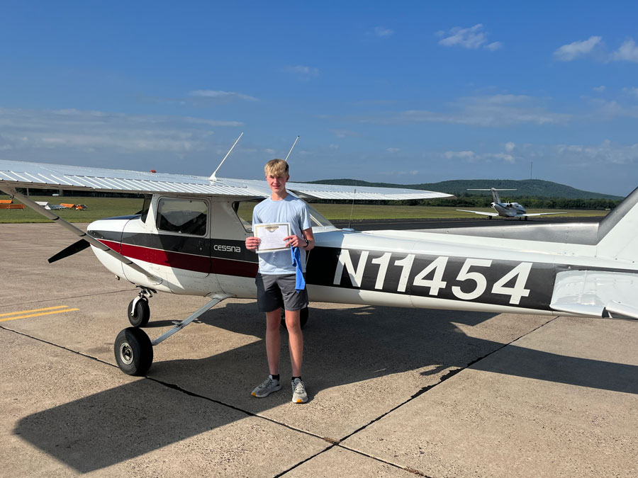 Harrison Stanton | EAA Chapter 640 | First Solo | August 28, 2023