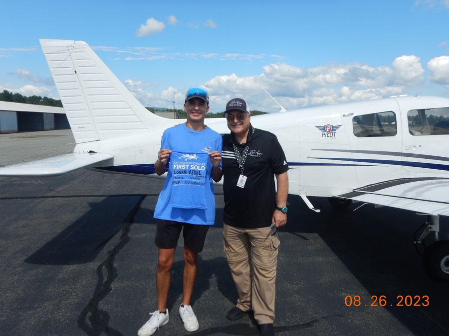 Logan Vidal | EAA Chapter 166 | First Solo | August 26, 2023