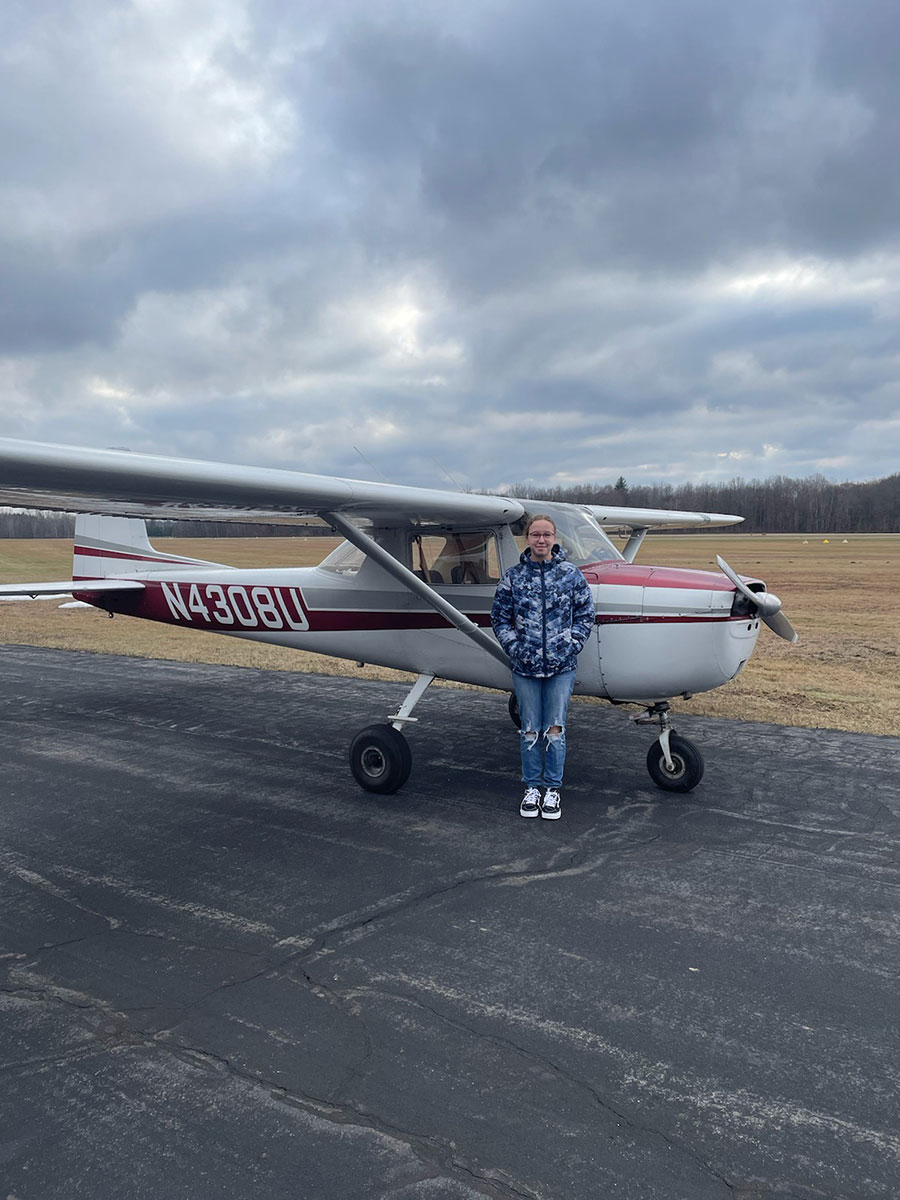 Emilee White | EAA Chapter 221 | First Solo | January 4, 2023
